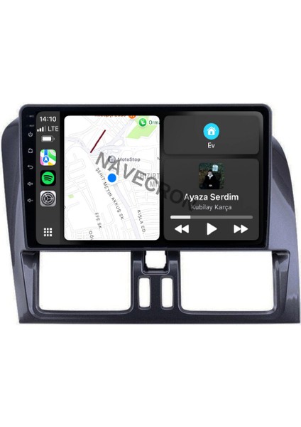 Volvo XC60 2009-16 9" Uyumlu Android Multimedia Gerçek 4/64 Kablosuz Carplay Geri Görüş Kameralı