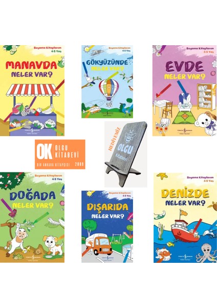 Boyama Kitaplarım 4-5 Yaş / 6 Kitap Set / 3-5 Yaş Çocuk Kitapları