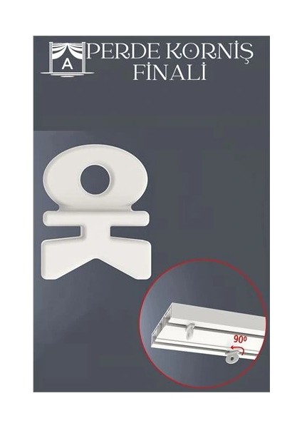 Perde Finali Perde Sonlandırıcı Stop Korniş Finali Sonu 12 Adet fiyatları