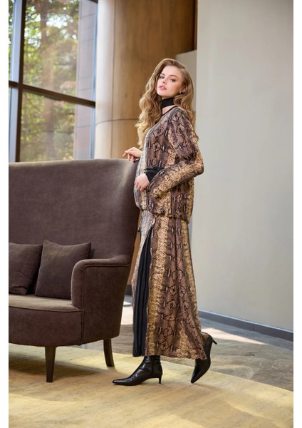 Desenli Etek Takım Desenli Siyah 38003 fırsatları