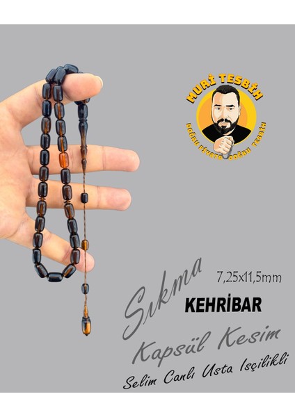 Selim Canlı Sıkma Kehribar Kapsül Kesim 7,25X11,50