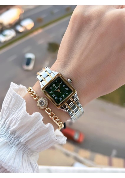 Çelik Kordon 30 mt Suya Dayanıklı Kadın Kol Saati+Bileklik BYN.10814.5 fiyatları