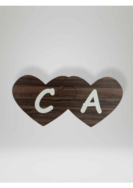 C Harfi (Sol Parça) – Ahşap Puzzle Kalp Harf Magnet – Buzdolabı Süsü – Ikili Uyumlu (KOD:992) modelleri