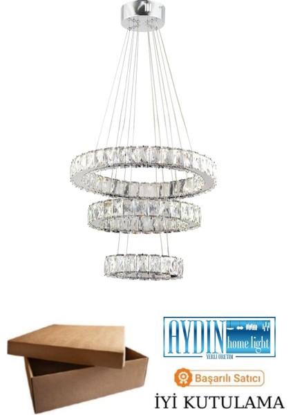 Parla Kristal LED Sarkıt Avize modelleri