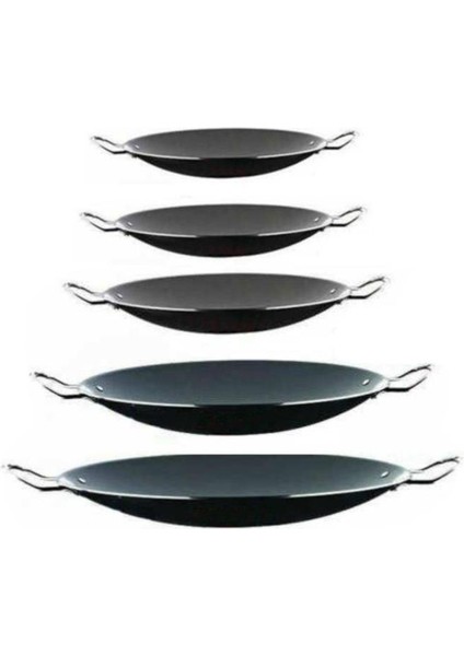 Dünyanın En Iyi Kavurma Sacı ⌀34CM Kalın Alüminyum Içi Dışı Teflon Yapıştırmaz Çift Kulp Saç Kavurma