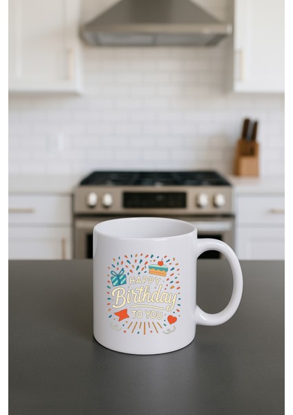 Beyaz Kupa Bardak (Happy Birthday) indirimleri