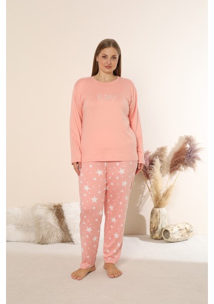 Sandy Soft Termal Kumaş Büyük Beden Kışlık Kadın Pijama Takımı 1300 fiyatları