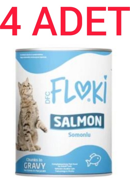 Somonlu Yetişkin Kedi Konservesi 400 gr X4 Adet