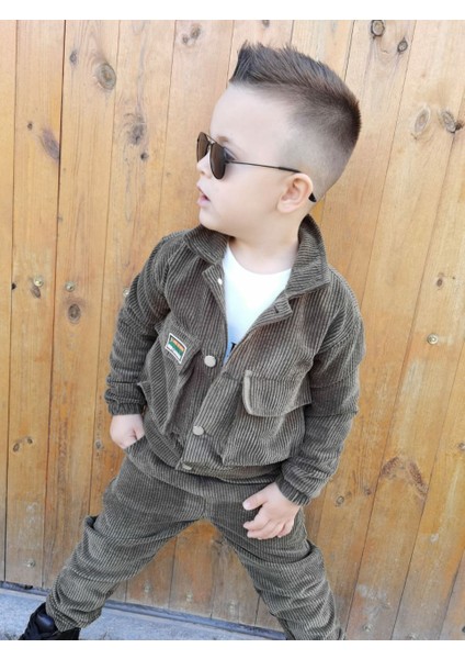 Kışlık Kadife Ceket / Pantolon / 3 Ip Sweatshirt Likralı - 3'lü Alt Üst Takım - Bayramlık fırsatları