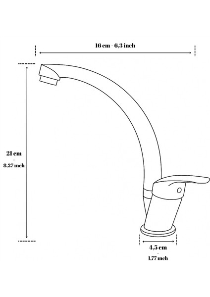 Banora Liza, Krom Kuğu Lavabo Bataryası, Paslanmaz Pirinç Gövde, Su Tasarruflu 360° Döner Musluk indirimleri