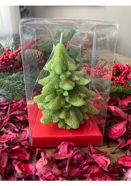 Çam Ağacı Temalı Dekoratif Kutulu Mum fiyatları