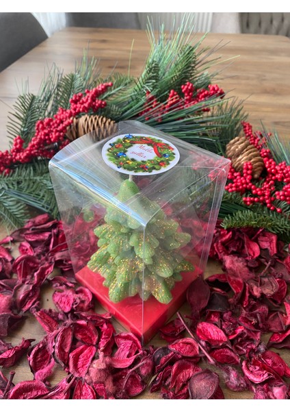 Çam Ağacı Temalı Dekoratif Kutulu Mum fırsatları