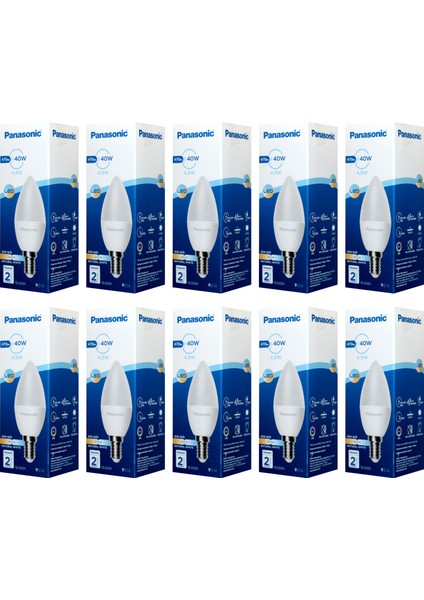 4.9W LED Mum Ampul 4000 Kelvin 10’lu Paket Doğal Işık Enerji Tasarruflu
