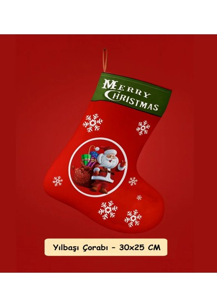 Yılbaşı Çorabı Duvar Süsü – Noel Temalı Dekoratif Duvar Aksesuarı | Yeni Yıl Ev Süslemesi fiyatları