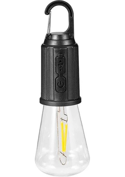 Rustik Taşınabilir Şarjlı Tasarruflu Ampul 10W LED Lamba Type-C Şarj Askılı Asma Aydınlatma T020 (5047) modelleri