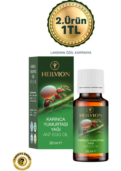 Karınca Yumurtası Yağı 20 ml %100 Doğal – Tüy Azaltıcı, Tüy inceltici , Tüy Dökücü, Epilasyon Sonrası