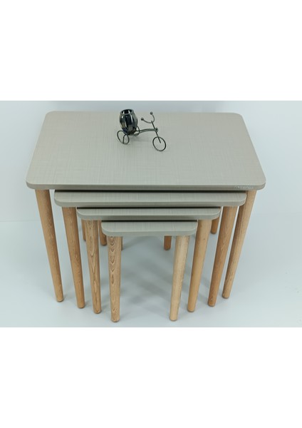 MİRZABEYOĞLU COTON BEJ MDF LAM ZİGON SEHPA