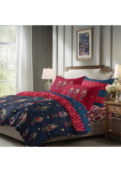 Royal Parade Nevresim Takımı Çift Kişilik - Yılbaşı Temalı – Şık Ambalajlı