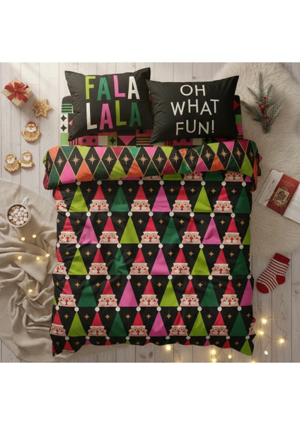 Fa La La Nevresim Takımı Çift Kişilik - Yılbaşı Temalı – Şık Ambalajlı, Hediyeye Uygun fırsatları