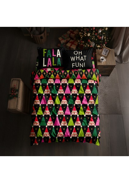 Fa La La Nevresim Takımı Çift Kişilik - Yılbaşı Temalı – Şık Ambalajlı, Hediyeye Uygun indirimleri