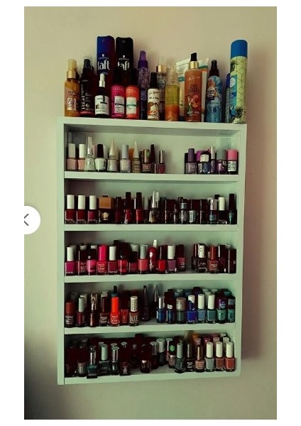 Ahşap Oje Rafı - Biblo, Takı, Aksesuar Rafı 50*70 cm fırsatları