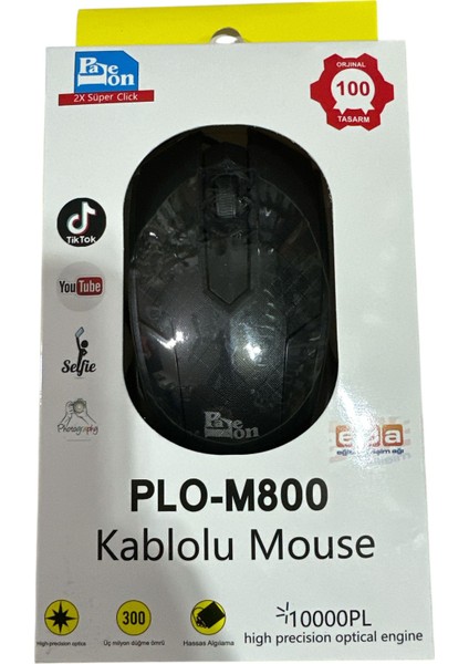 2x Süper Click 10000 Dpı Kablolu USB Gaming Mouse – Hassas Algılama modelleri