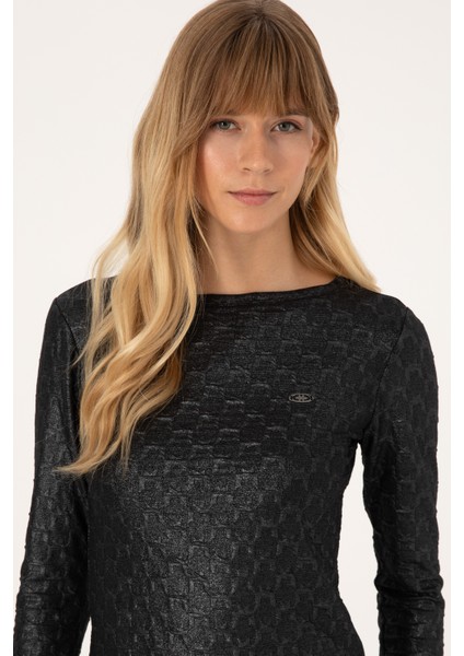 Kadın Siyah Sweatshirt 50309441-VR046 fiyatları