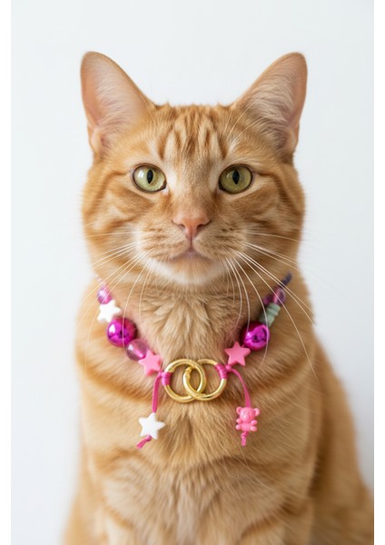 Kedi Kolyesi Pet Kolye Aksesuarı Dayanıklı Metal Malzeme