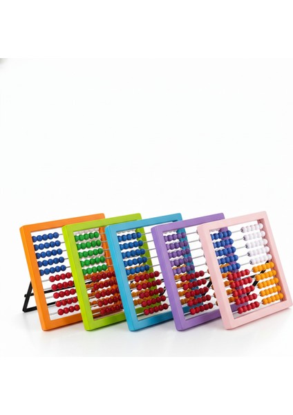 Mishap 1 Adet Naturel Sayı Sayma Boncuğu Lüks Ahşap Abaküs Okul