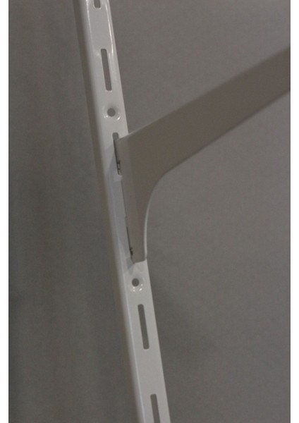 100 cm Beyaz Tek Sıra Delikli Raf Dikme Destek Profili - Raf Direği fiyatları