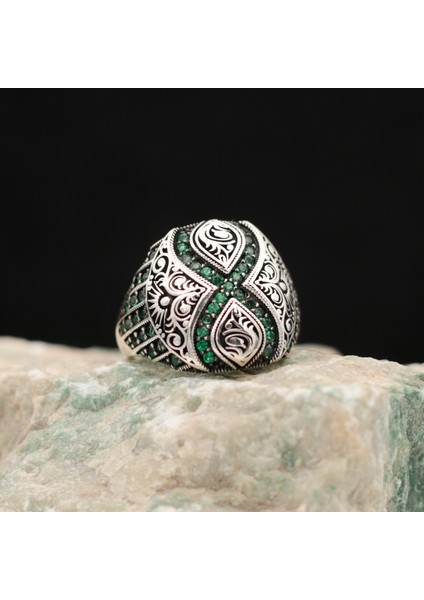 Sonsuzluk Tasarım Zirkon Taşlı 925 Ayar Gümüş Erkek Yüzük modelleri