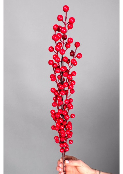 Kokina 80 cm 108 Meyveli Yılbaşı Bitkisi Tek Dal