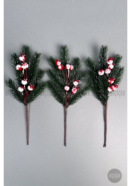 Kokina 30 cm 8 Meyveli Yılbaşı Bitkisi Tek Dal fiyatları