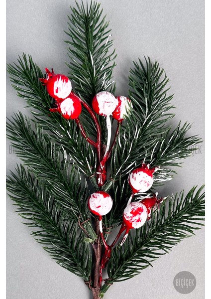 Kokina 30 cm 8 Meyveli Yılbaşı Bitkisi Tek Dal indirimleri