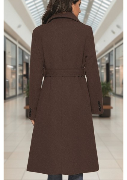 Kemer Detaylı Aksesuarlı Kaşe Kaban modelleri