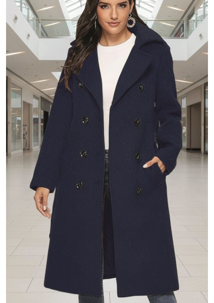 Aksesuar Detaylı Kaşe Kaban Kemerli fiyatları