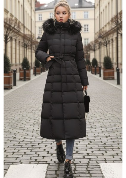 Günlük Kışlık Tam Boy Kadın Şişme Mont