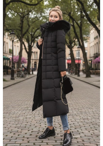 Günlük Kışlık Tam Boy Kadın Şişme Mont