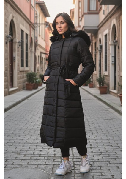 Günlük Kışlık Tam Boy Kadın Şişme Mont