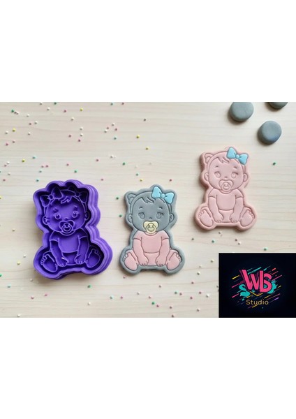 Kız Bebek Kurabiye Kalıbı ve Şeker Hamuru Şekillendirici