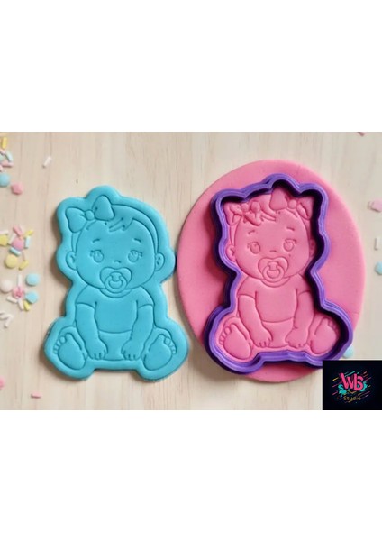 Kız Bebek Kurabiye Kalıbı ve Şeker Hamuru Şekillendirici modelleri