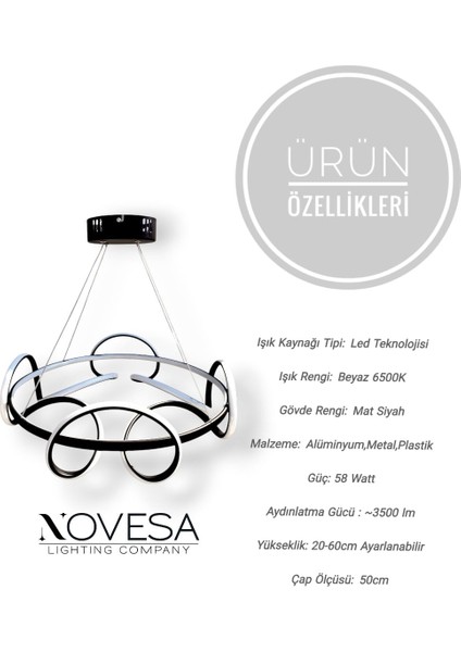 Modern Sarmal LED Avize modelleri