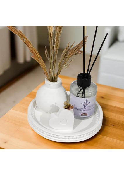 Lavanta Kokulu Çubuklu Oda Kokusu + Taş Tozu Dekor Seti – %100 Dayanıklı Premium Tasarım fiyatları