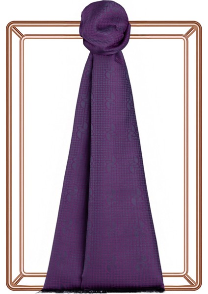 Mor Menekşe Ipekevi Ipek Şal 8956