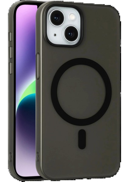 Apple iPhone 14 Tuna Pc Slim Magsafe Kapak - Siyah