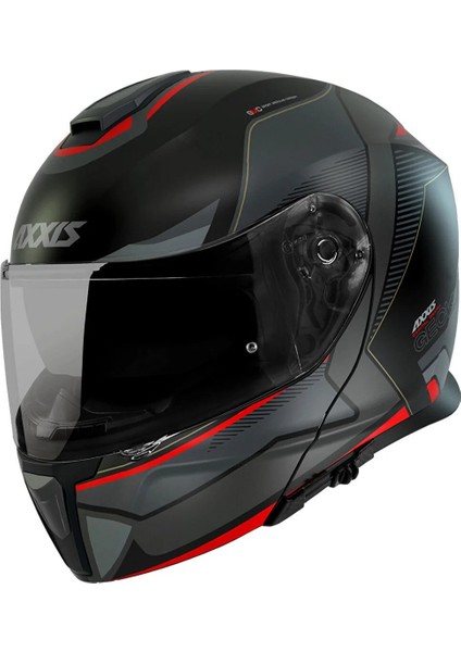 Axxıs Gecko Sv Capıtal B1 Matt Siyah Çene Açılır Kask