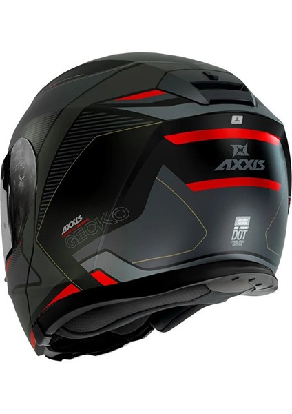 Axxıs Gecko Sv Capıtal B1 Matt Siyah Çene Açılır Kask fiyatları