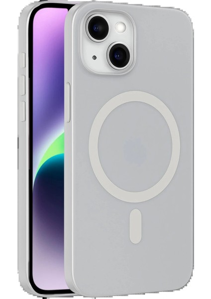 Apple iPhone 14 Tuna Pc Slim Magsafe Kapak - Şeffaf