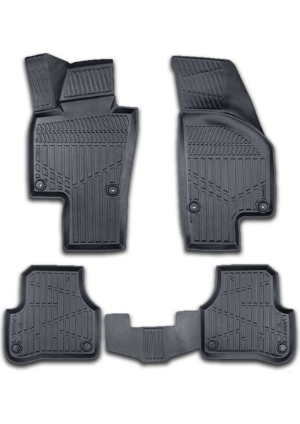 Volkswagen Passat B6 2005-2010 Için Havuzlu Paspas, Yüksek Kenarlı, Esnek, Araca Özel, Kokusuz, Oto Paspas