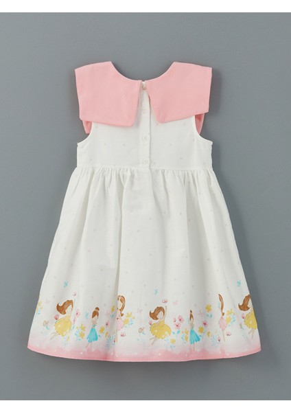 Yeni Sezon Bisiklet Yaka Kurdele Detaylı Kız Çocuk Elbise fiyatları